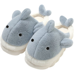 Fluffy Shark Warm Winter Slippers
