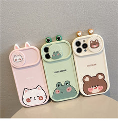 Cute Animal Sliding Phone Case