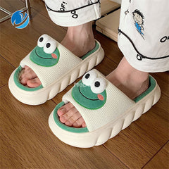 Cute Frog Thick Slippers