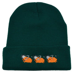 Cute Pochita Embroidery Beanie