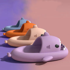 Thick Sole Soft Shark Slippers