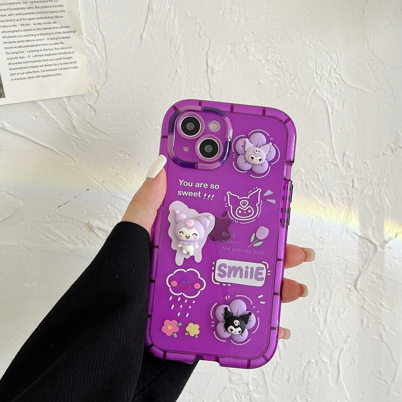 3D Little Kuromi iPhone Case