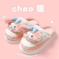 Kawaii Cartoon Fluffy Thick Slippers