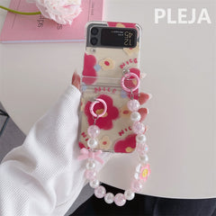 Cute Korean Style Flower Z Flip Case