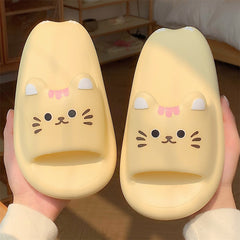 Kawaii Cat Rubber Summer Cloud Slippers