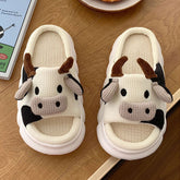 Thick Sole Milky Cow Slippers