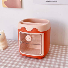 Kawaii Strawberry Cake Piggy Organizer
