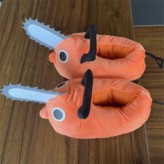 Chainsaw Man Pochita Cute Plush Slipper