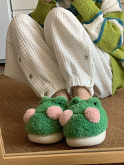 Fluffy Kawaii Frog Slippers