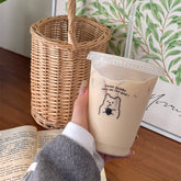 Kawaii Bear Coffee Straw Cup