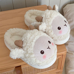 Kawaii Sheep Fluffy Slippers