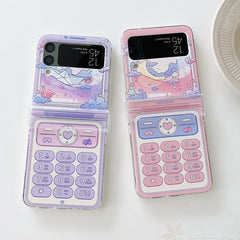 Kawaii Retro Pastel Z Flip Phone Case