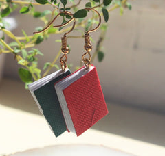 Mini Book Earrings