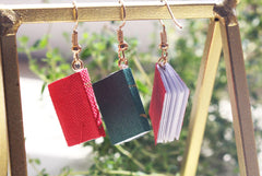 Mini Book Earrings
