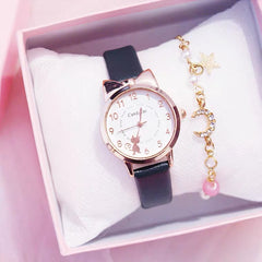 Fairy Cat Bling Watch with Bracelet