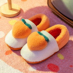 Peachy Fluffy Slippers