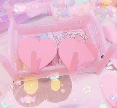 Adhesive Stainless Steel Heart Hooks 5PCS