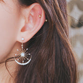 Crystal Snowflake Earrings