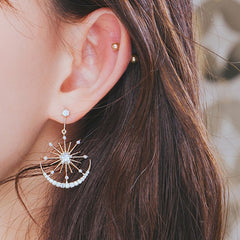 Crystal Snowflake Earrings