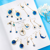 Starry Night Moon Drop Earrings