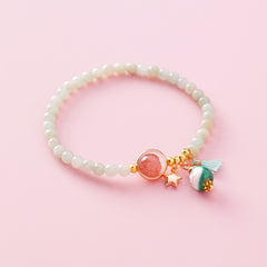 Hand-knitted Ceramic Fortune Cat Bracelets