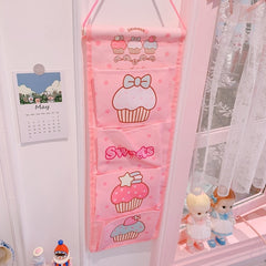 Kawaii Cartoon Wall Hanging Storage Bag