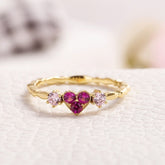 Sailor Moon Inspired Pink Heart Ring