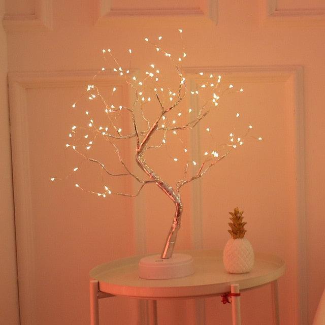Copper Wire LED Light Mini Bonsai Tree - My Kawaii Space