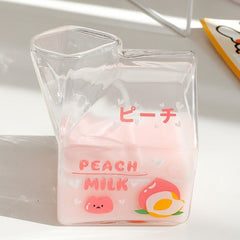 Kawaii Glass Milk Box