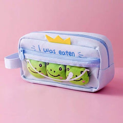 Kawaii Frog Yakult Pin Pencil Case