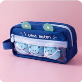 Kawaii Frog Yakult Pin Pencil Case