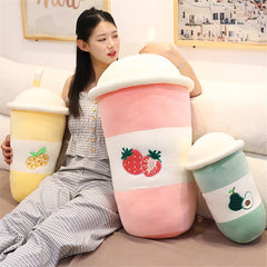 Kawaii Milk Bubble Tea Cup Plushies