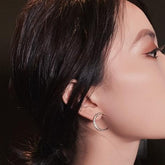 Crystal Moon Earrings