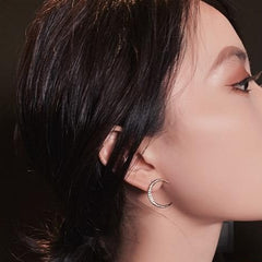 Crystal Moon Earrings