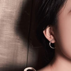 Crystal Moon Earrings