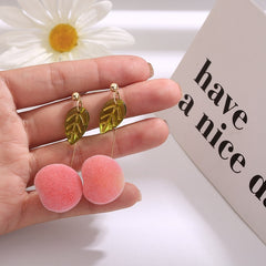 Kawaii Peach Earrings