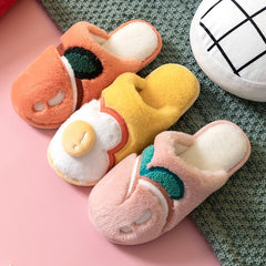 Kawaii Fruit and Food Plush Slippers