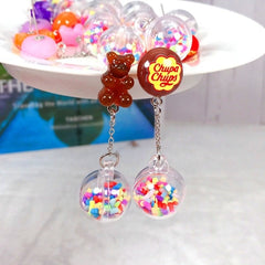Cute Chupa Chups Candy Gummy Earrings
