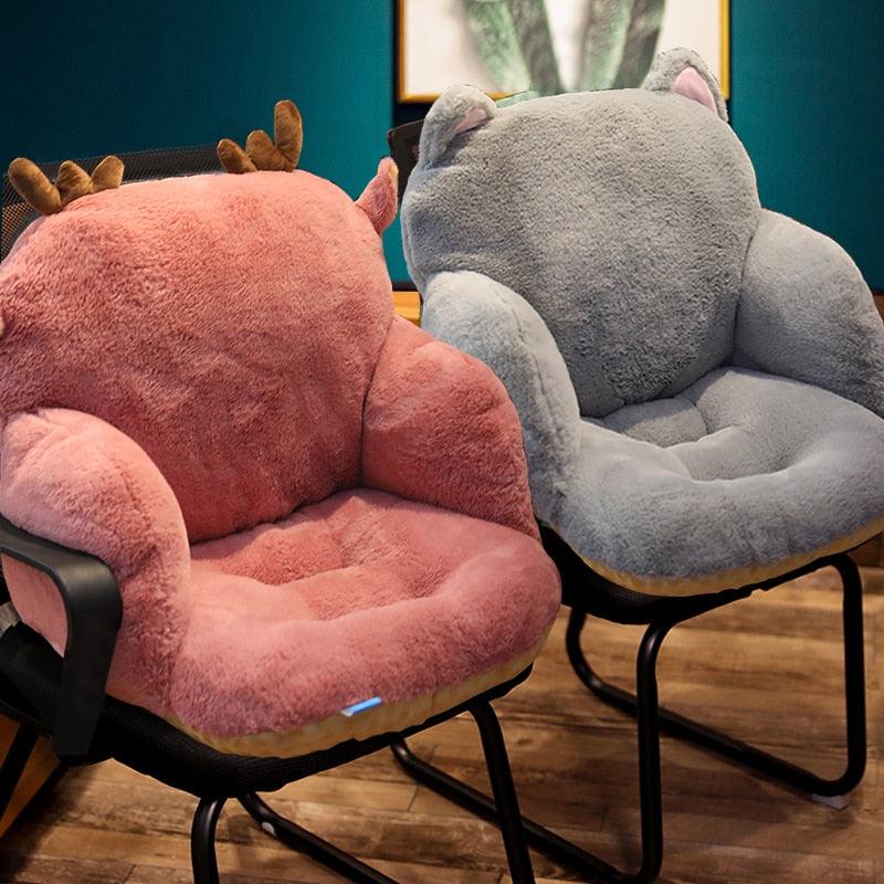 Animal Chair Back Support Cushion - My Kawaii Space