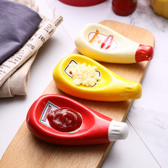 Funny Ketchup/Mustard Sauce Dish