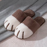 Kawaii Cat Paw Warm Fur Slippers