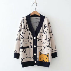 Harajuku Kawaii Popular Cat🐱 Cardigan
