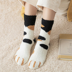 Super Fluff Cat Paw Socks