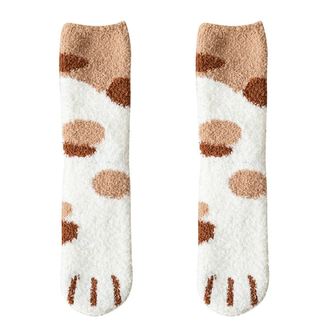 Super Fluff Cat Paw Socks