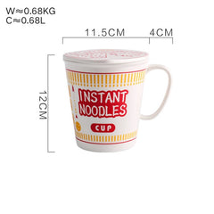 Funny Instant Ramen Ceramic Bowl