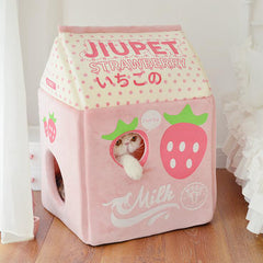Strawberry Banana Milk Cat House