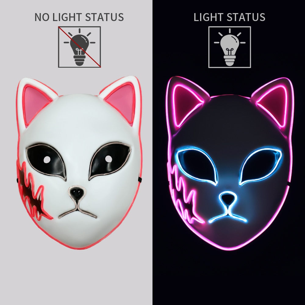 Demon Slayer Glow LED Mask