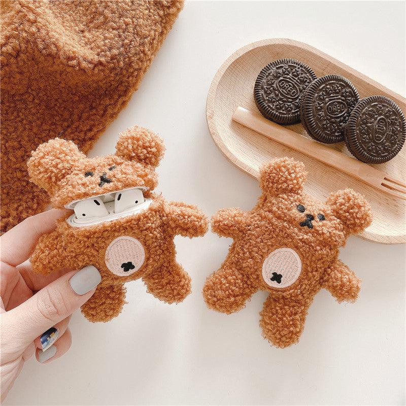 Cookie Teddy Bear Airpods Case - My Kawaii Space