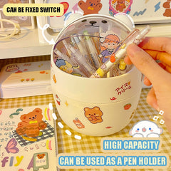 Mini Bear Lid Trash Can