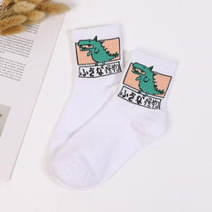 Artsy Dinosaurs Harajuku Pop Socks - My Kawaii Space